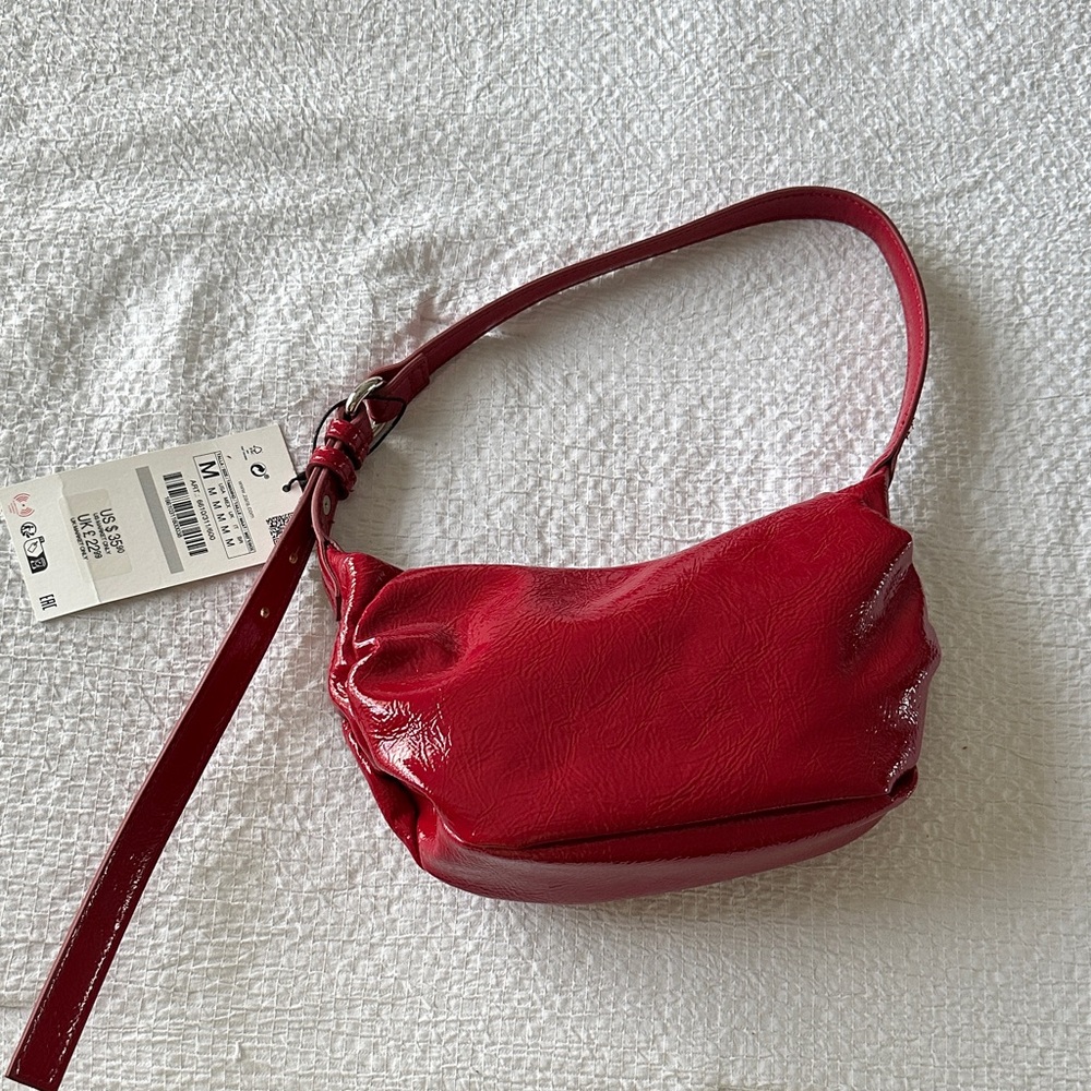 Zara red purse